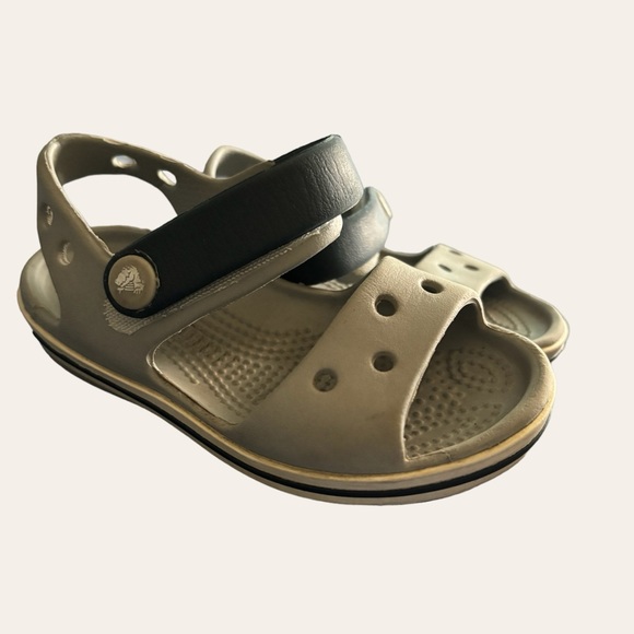 Crocs bands Sandals light gray Navy toddler Size C7(US) - Picture 4 of 11